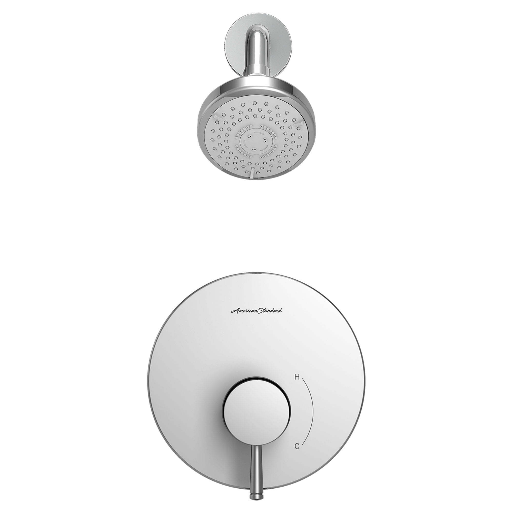 Serin 175 gpm 66 L min Tub and Shower Trim Kit With Water Saving 3 Function Shower Head Double Ceramic Pressure Balance Cartridge With Lever Handle CHROME